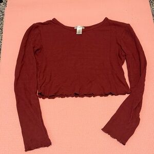 Bozzolo Long Sleeve Crop Top